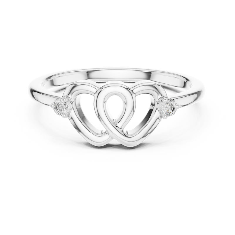 Ladies Ring 12#10023@L@7 - White Gold - Image