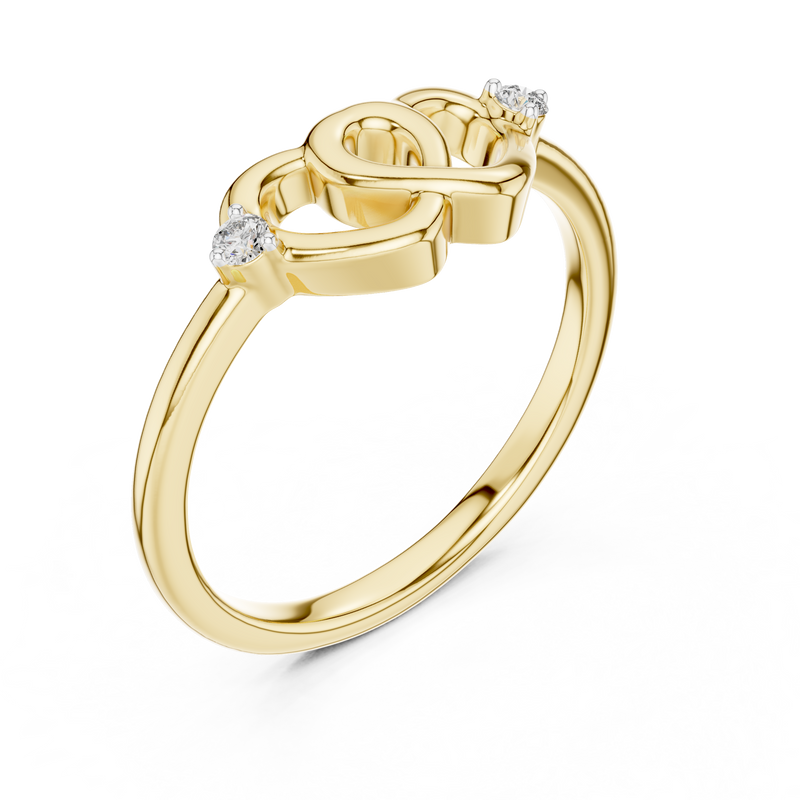 Ladies Ring 12#10023@L@7 - Yellow Gold - Image
