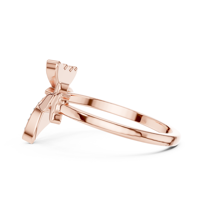 Ladies Ring 12#10024@L - Rose Gold - Image