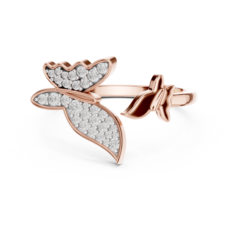 Ladies Ring 12#10024@L - Rose Gold - Image