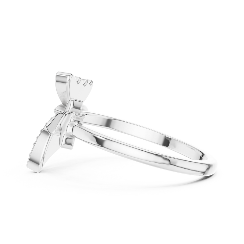 Ladies Ring 12#10024@L - White Gold - Image