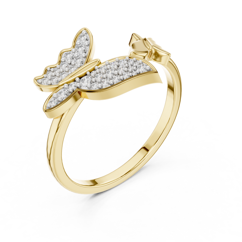Ladies Ring 12#10024@L - Yellow Gold - Image