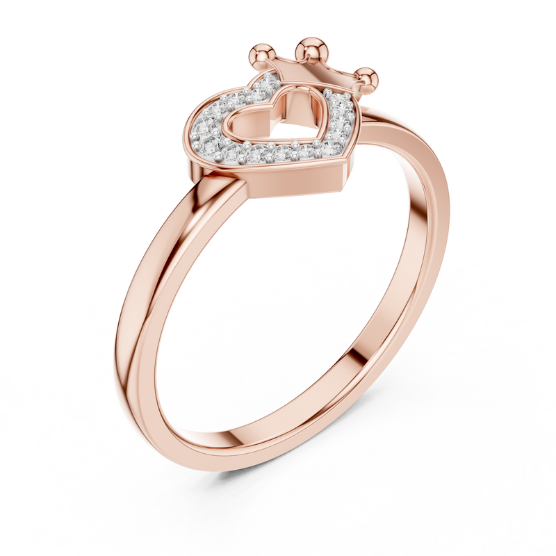 Ladies Ring 12#10025@L - Rose Gold - Image