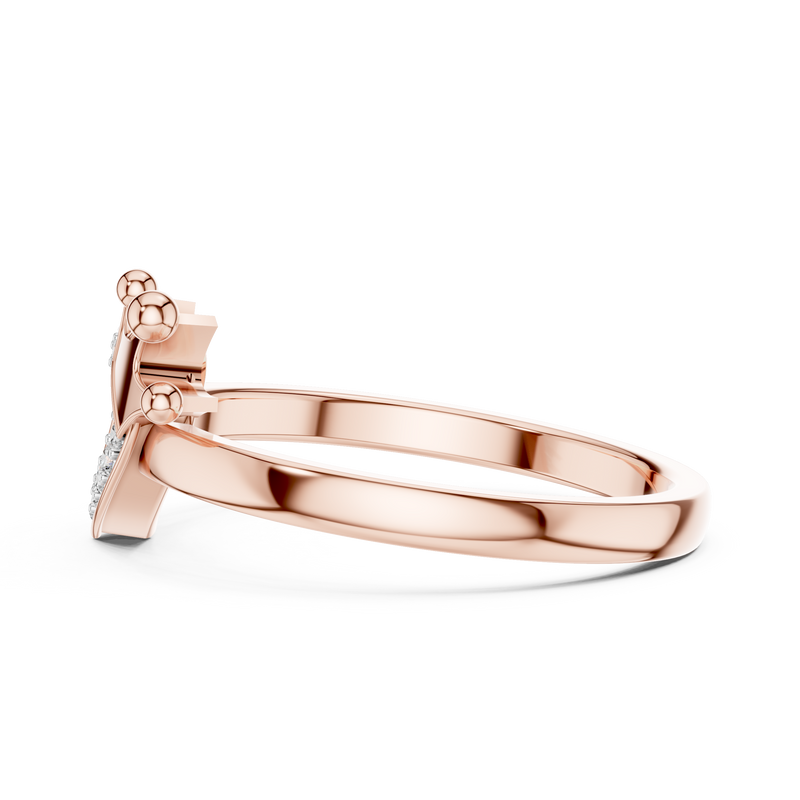 Ladies Ring 12#10025@L - Rose Gold - Image