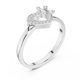 Ladies Ring 12#10025@L - White Gold - Image