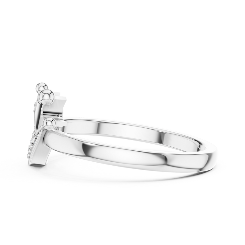 Ladies Ring 12#10025@L - White Gold - Image