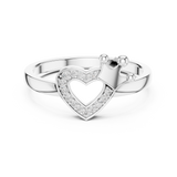 Ladies Ring 12#10025@L - White Gold - Image