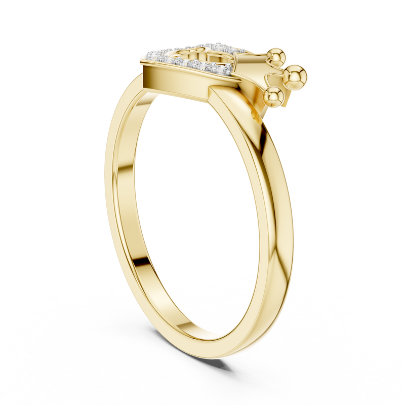 Ladies Ring 12#10025@L - Yellow Gold - Image