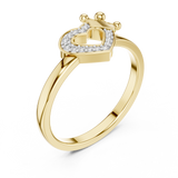 Ladies Ring 12#10025@L - Yellow Gold - Image