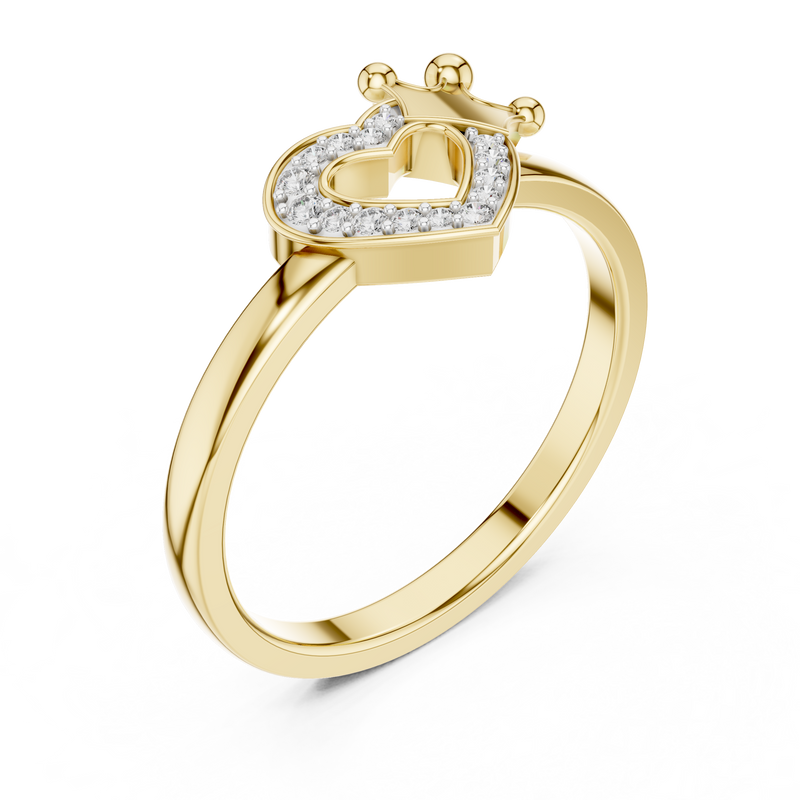 Ladies Ring 12#10025@L - Yellow Gold - Image