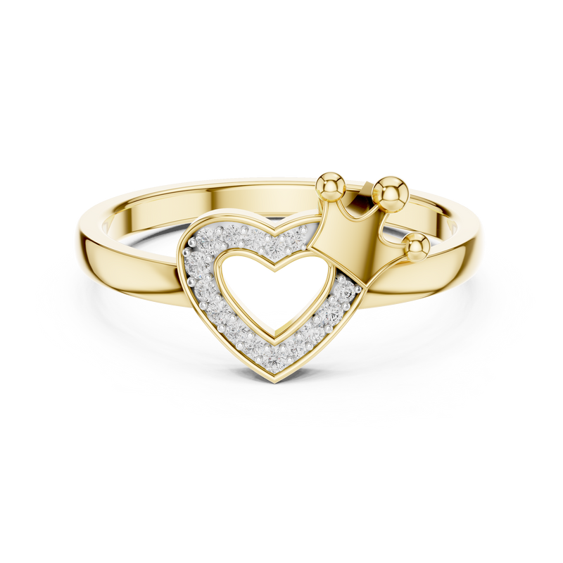 Ladies Ring 12#10025@L - Yellow Gold - Image