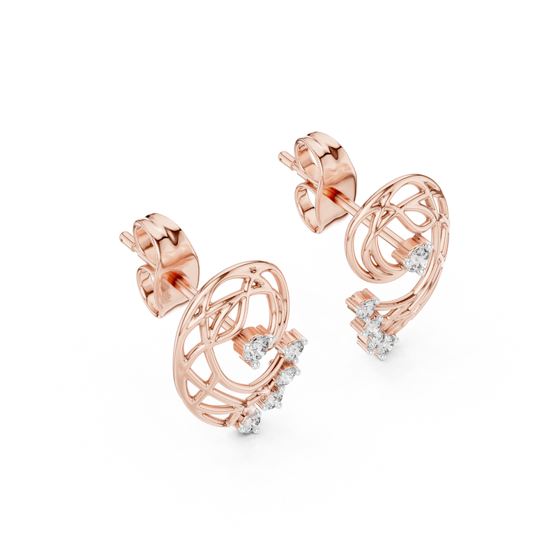 Earring 12#10026@E@7 - Rose Gold - Image