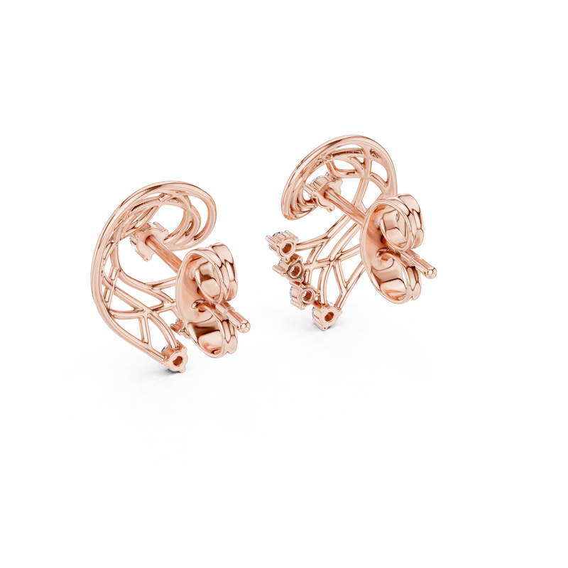 Earring 12#10026@E@7 - Rose Gold - Image