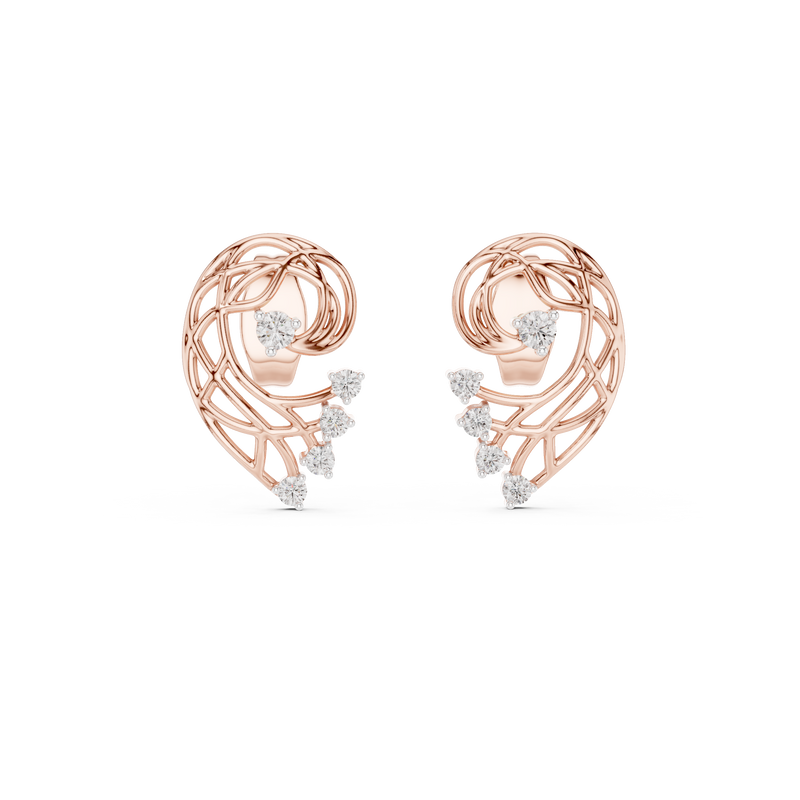 Earring 12#10026@E@7 - Rose Gold - Image