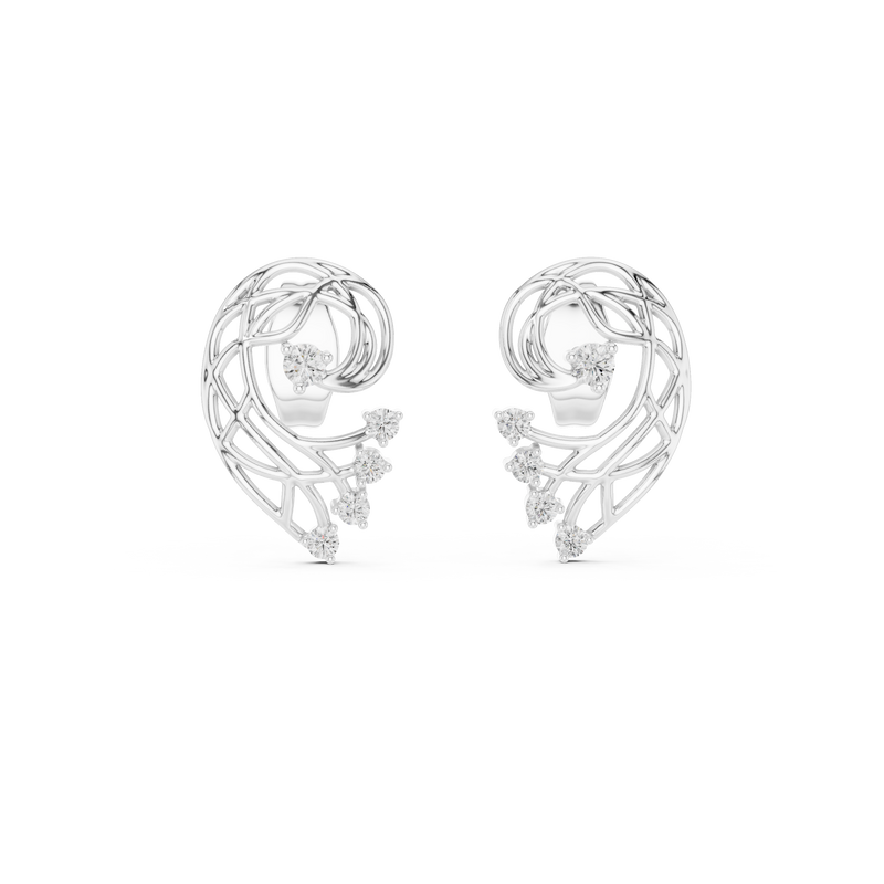 Earring 12#10026@E@7 - White Gold - Image