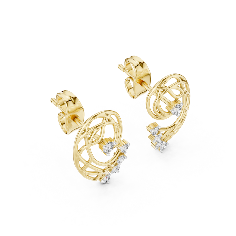 Earring 12#10026@E@7 - Yellow Gold - Image