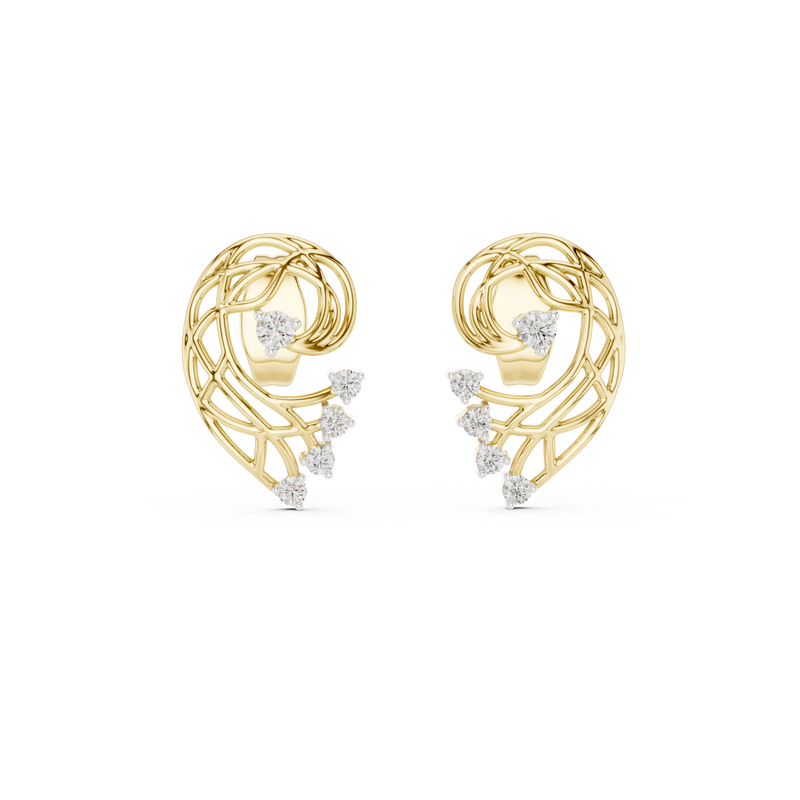 Earring 12#10026@E@7 - Yellow Gold - Image