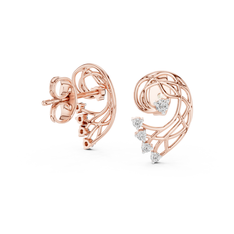 Earring 12#10026@E@7 - Rose Gold - Image