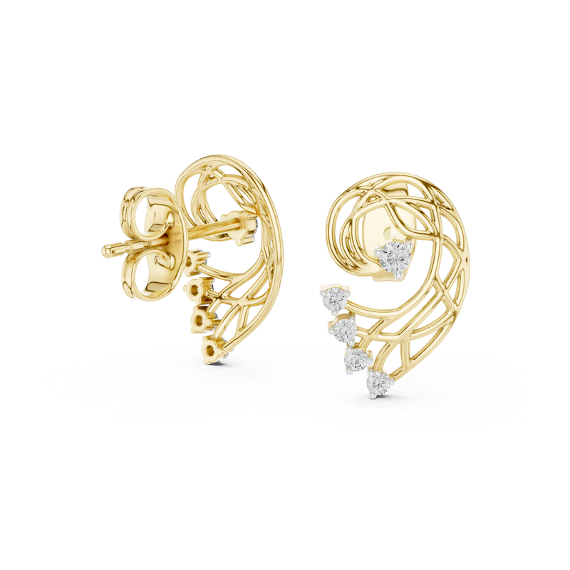 Earring 12#10026@E@7 - Yellow Gold - Image