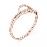 Ladies Ring 12#10026@L - Rose Gold - Image
