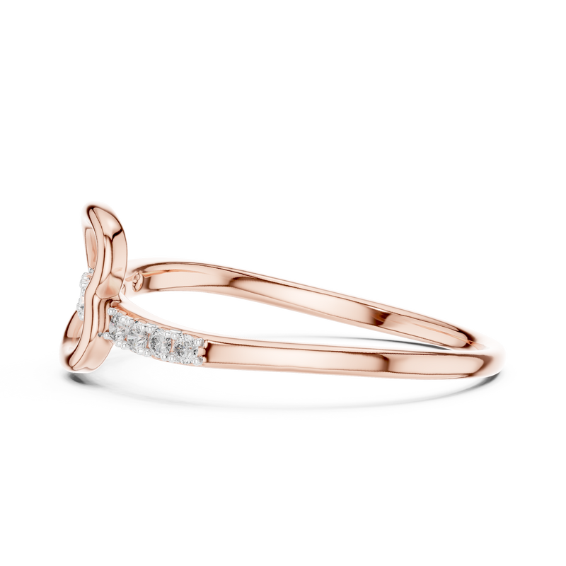 Ladies Ring 12#10026@L - Rose Gold - Image