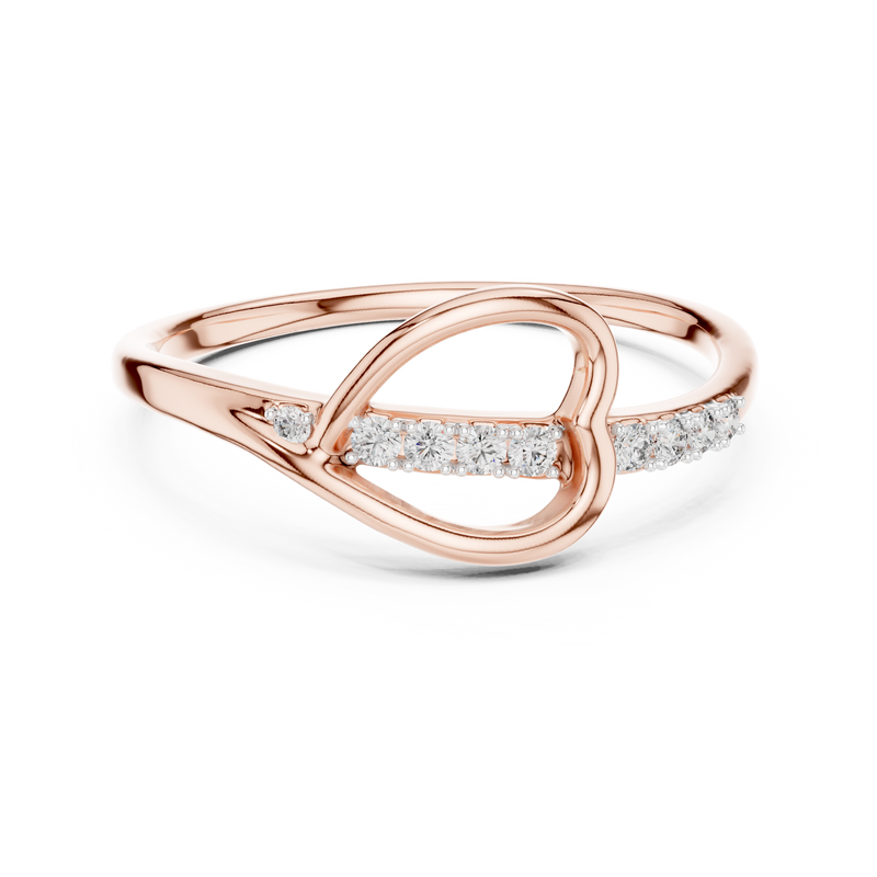 Ladies Ring 12#10026@L - Rose Gold - Image