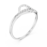Ladies Ring 12#10026@L - White Gold - Image