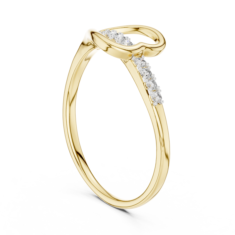 Ladies Ring 12#10026@L - Yellow Gold - Image