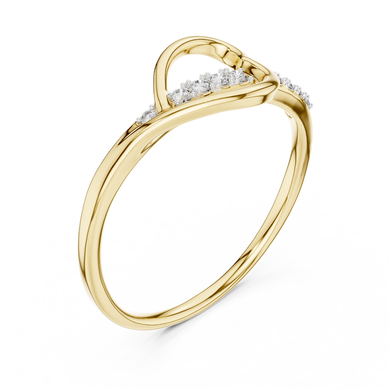 Ladies Ring 12#10026@L - Yellow Gold - Image