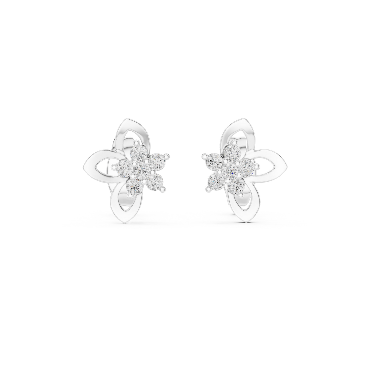 Earring 12#10027@E@7 - White Gold - Image