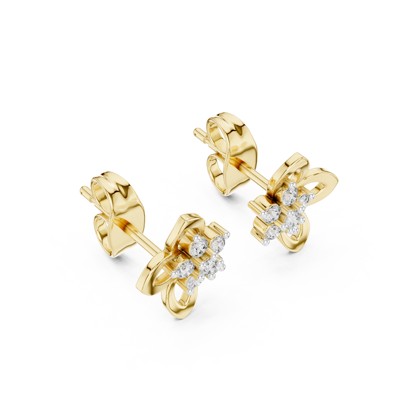 Earring 12#10027@E@7 - Yellow Gold - Image