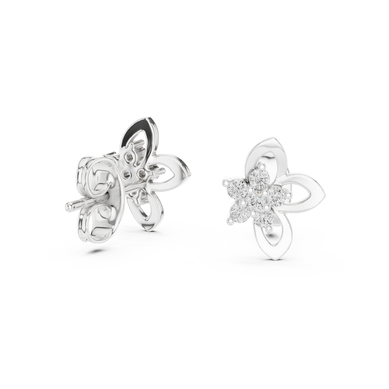 Earring 12#10027@E@7 - White Gold - Image