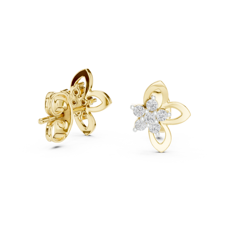 Earring 12#10027@E@7 - Yellow Gold - Image