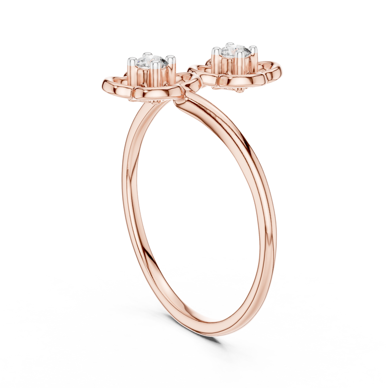 Ladies Ring 12#10027@L - Rose Gold - Image