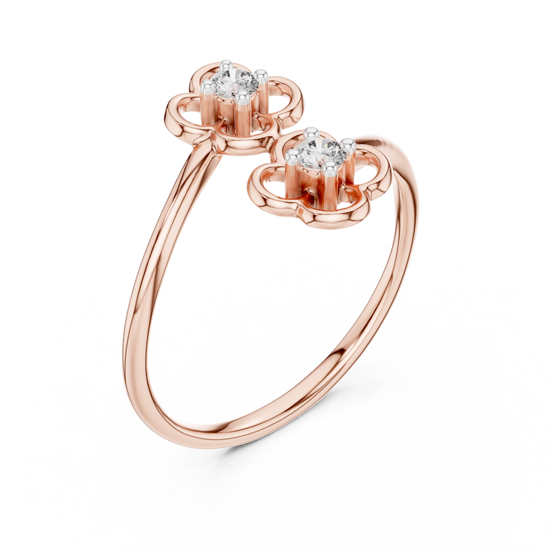 Ladies Ring 12#10027@L - Rose Gold - Image
