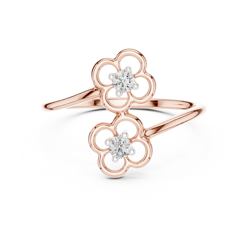 Ladies Ring 12#10027@L - Rose Gold - Image