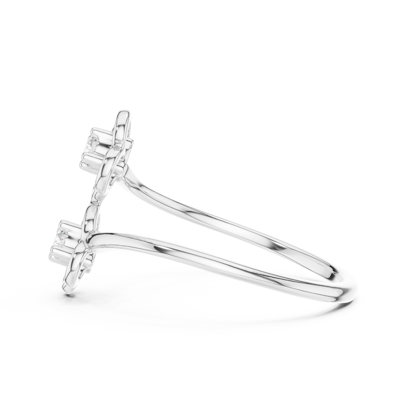Ladies Ring 12#10027@L - White Gold - Image