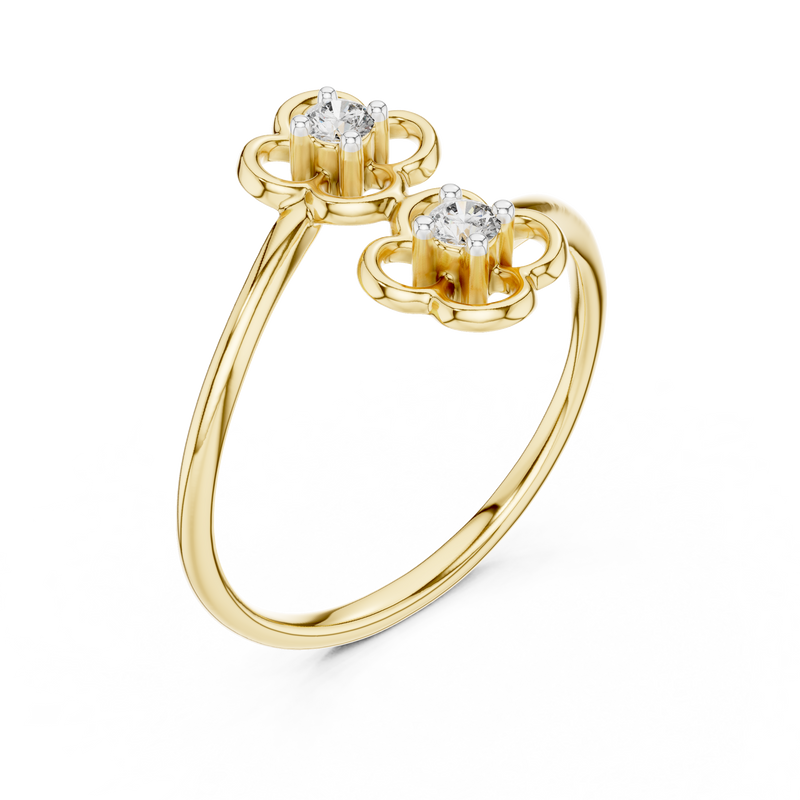 Ladies Ring 12#10027@L - Yellow Gold - Image