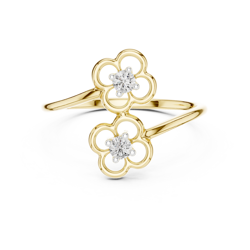 Ladies Ring 12#10027@L - Yellow Gold - Image