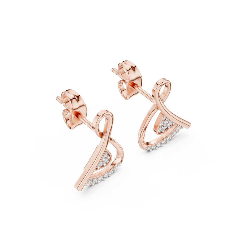 Earring 12#10028@E - Rose Gold - Image
