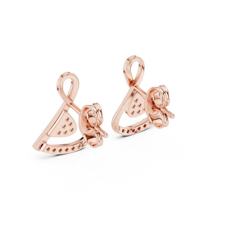 Earring 12#10028@E - Rose Gold - Image
