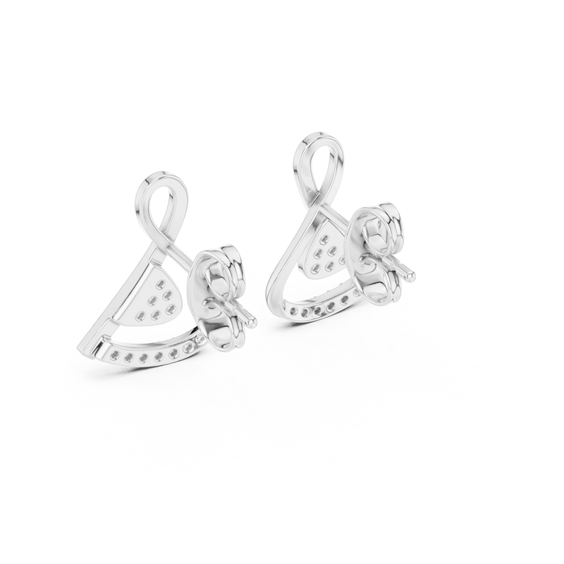 Earring 12#10028@E - White Gold - Image