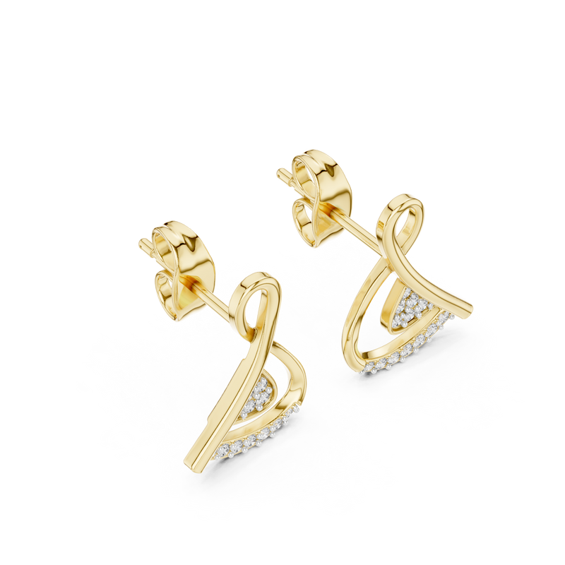 Earring 12#10028@E - Yellow Gold - Image