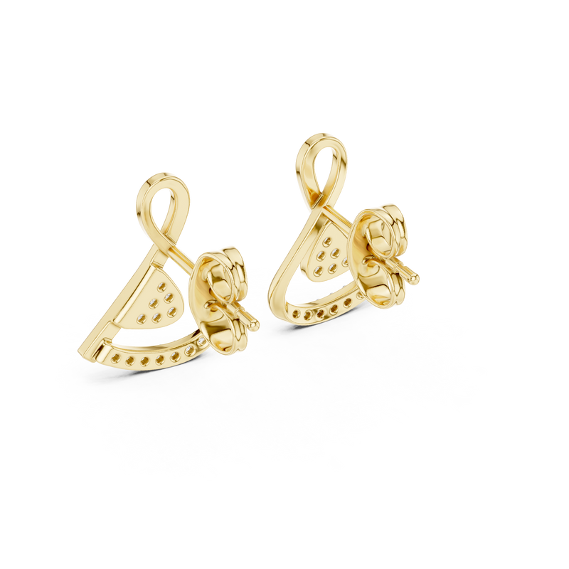 Earring 12#10028@E - Yellow Gold - Image