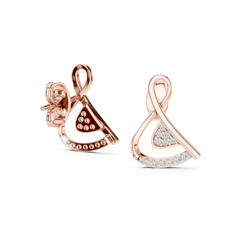 Earring 12#10028@E - Rose Gold - Image