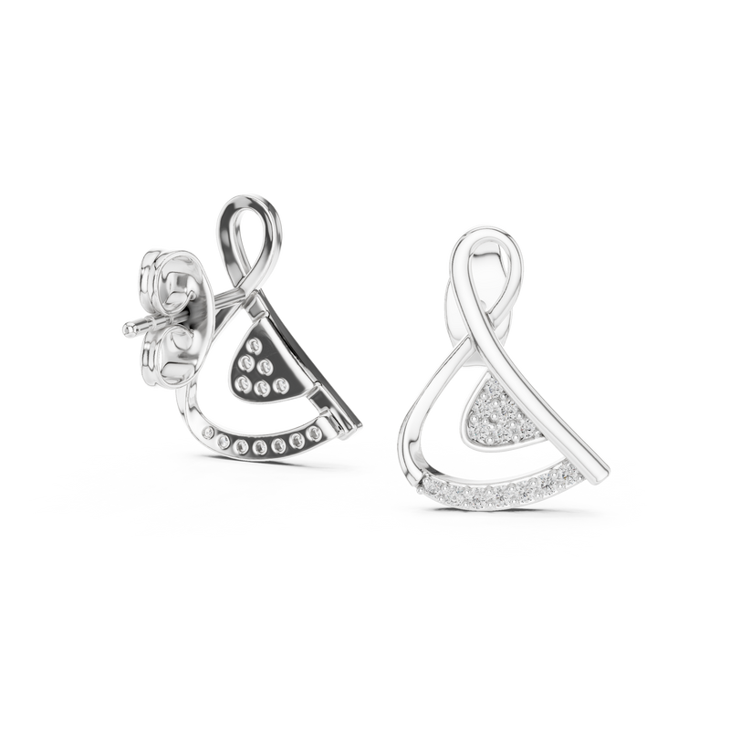 Earring 12#10028@E - White Gold - Image