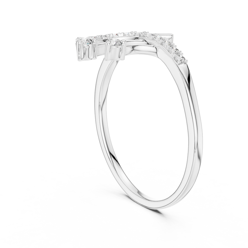 Ladies Ring 12#10028@L - White Gold - Image