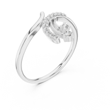 Ladies Ring 12#10028@L - White Gold - Image