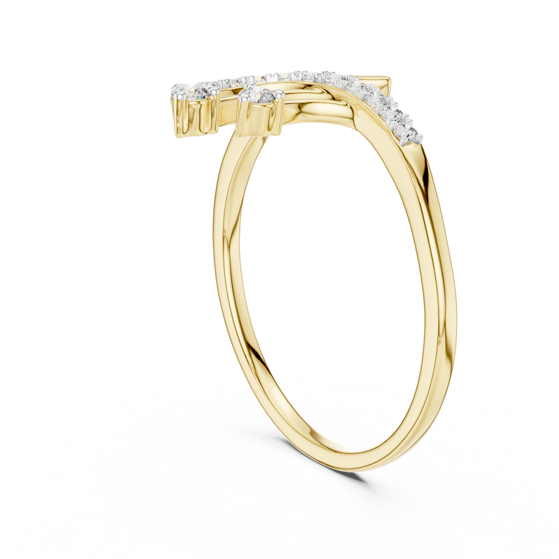 Ladies Ring 12#10028@L - Yellow Gold - Image