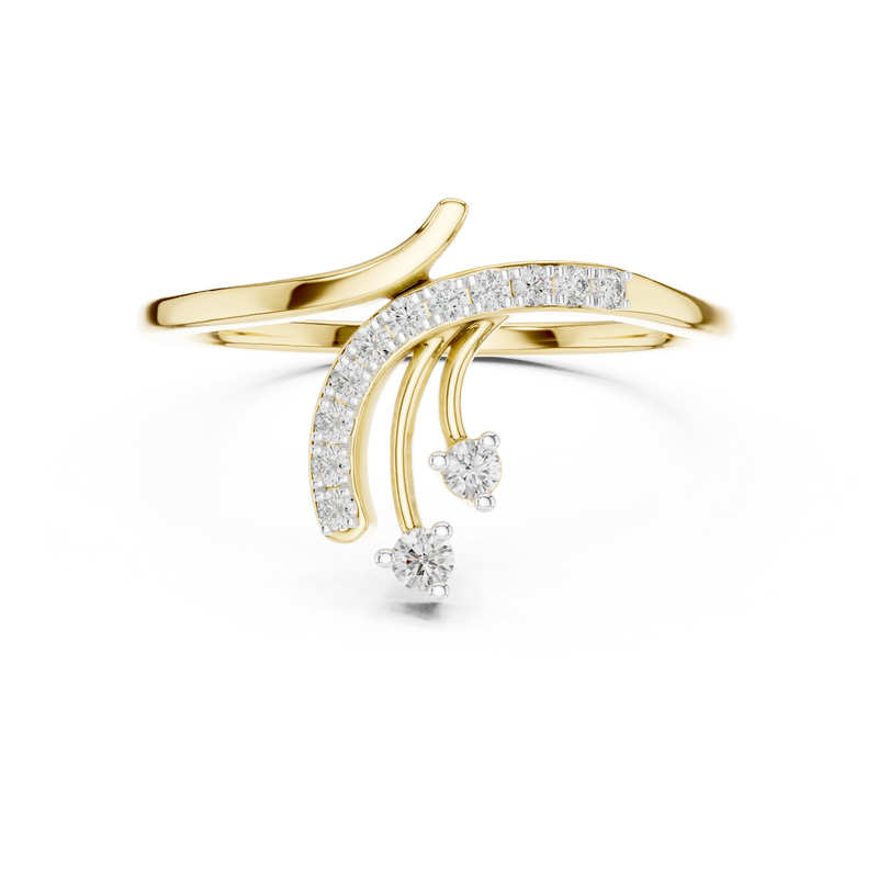 Ladies Ring 12#10028@L - Yellow Gold - Image
